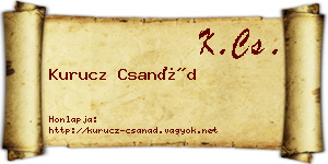 Kurucz Csanád névjegykártya